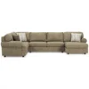 Signature Design By Ashley Hoylake Chocolate 3-Piece Sectional With Right-Facing Chaise