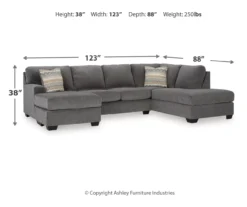 Broyhill Glynn-Cove Iron Sectional -Home Furnishing Store combo980199 3